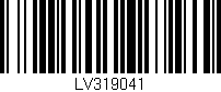 Código de barras (EAN, GTIN, SKU, ISBN): 'LV319041'