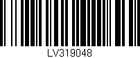 Código de barras (EAN, GTIN, SKU, ISBN): 'LV319048'