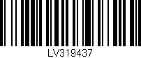 Código de barras (EAN, GTIN, SKU, ISBN): 'LV319437'
