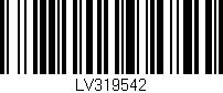 Código de barras (EAN, GTIN, SKU, ISBN): 'LV319542'