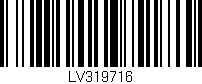 Código de barras (EAN, GTIN, SKU, ISBN): 'LV319716'