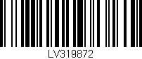 Código de barras (EAN, GTIN, SKU, ISBN): 'LV319872'