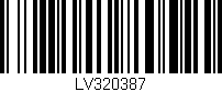 Código de barras (EAN, GTIN, SKU, ISBN): 'LV320387'