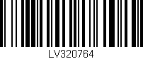 Código de barras (EAN, GTIN, SKU, ISBN): 'LV320764'