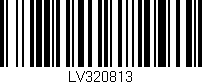Código de barras (EAN, GTIN, SKU, ISBN): 'LV320813'
