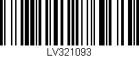Código de barras (EAN, GTIN, SKU, ISBN): 'LV321093'