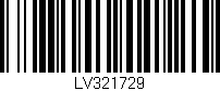Código de barras (EAN, GTIN, SKU, ISBN): 'LV321729'
