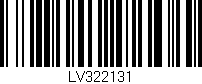 Código de barras (EAN, GTIN, SKU, ISBN): 'LV322131'