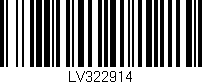 Código de barras (EAN, GTIN, SKU, ISBN): 'LV322914'