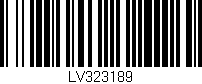 Código de barras (EAN, GTIN, SKU, ISBN): 'LV323189'