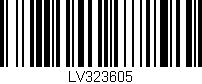 Código de barras (EAN, GTIN, SKU, ISBN): 'LV323605'