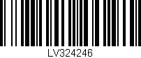 Código de barras (EAN, GTIN, SKU, ISBN): 'LV324246'