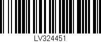 Código de barras (EAN, GTIN, SKU, ISBN): 'LV324451'
