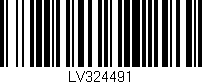 Código de barras (EAN, GTIN, SKU, ISBN): 'LV324491'