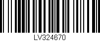 Código de barras (EAN, GTIN, SKU, ISBN): 'LV324670'