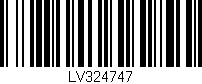 Código de barras (EAN, GTIN, SKU, ISBN): 'LV324747'
