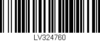 Código de barras (EAN, GTIN, SKU, ISBN): 'LV324760'