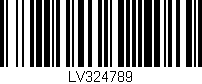 Código de barras (EAN, GTIN, SKU, ISBN): 'LV324789'
