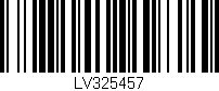 Código de barras (EAN, GTIN, SKU, ISBN): 'LV325457'