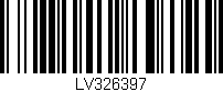 Código de barras (EAN, GTIN, SKU, ISBN): 'LV326397'