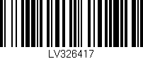Código de barras (EAN, GTIN, SKU, ISBN): 'LV326417'
