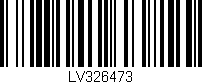 Código de barras (EAN, GTIN, SKU, ISBN): 'LV326473'