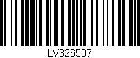 Código de barras (EAN, GTIN, SKU, ISBN): 'LV326507'
