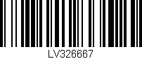 Código de barras (EAN, GTIN, SKU, ISBN): 'LV326667'