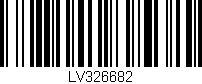 Código de barras (EAN, GTIN, SKU, ISBN): 'LV326682'