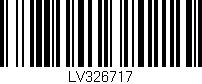 Código de barras (EAN, GTIN, SKU, ISBN): 'LV326717'