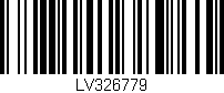 Código de barras (EAN, GTIN, SKU, ISBN): 'LV326779'