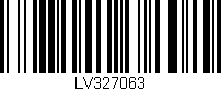 Código de barras (EAN, GTIN, SKU, ISBN): 'LV327063'