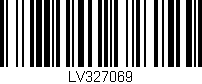 Código de barras (EAN, GTIN, SKU, ISBN): 'LV327069'