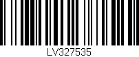 Código de barras (EAN, GTIN, SKU, ISBN): 'LV327535'
