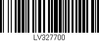 Código de barras (EAN, GTIN, SKU, ISBN): 'LV327700'
