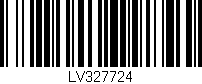 Código de barras (EAN, GTIN, SKU, ISBN): 'LV327724'