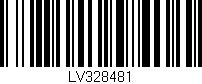 Código de barras (EAN, GTIN, SKU, ISBN): 'LV328481'