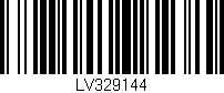 Código de barras (EAN, GTIN, SKU, ISBN): 'LV329144'