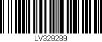 Código de barras (EAN, GTIN, SKU, ISBN): 'LV329289'