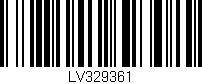 Código de barras (EAN, GTIN, SKU, ISBN): 'LV329361'