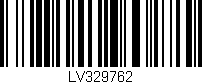 Código de barras (EAN, GTIN, SKU, ISBN): 'LV329762'