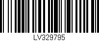 Código de barras (EAN, GTIN, SKU, ISBN): 'LV329795'
