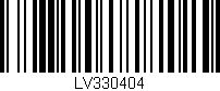 Código de barras (EAN, GTIN, SKU, ISBN): 'LV330404'