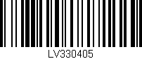 Código de barras (EAN, GTIN, SKU, ISBN): 'LV330405'