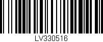 Código de barras (EAN, GTIN, SKU, ISBN): 'LV330516'