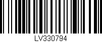 Código de barras (EAN, GTIN, SKU, ISBN): 'LV330794'