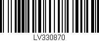 Código de barras (EAN, GTIN, SKU, ISBN): 'LV330870'