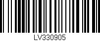 Código de barras (EAN, GTIN, SKU, ISBN): 'LV330905'