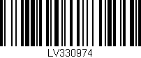 Código de barras (EAN, GTIN, SKU, ISBN): 'LV330974'