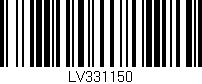 Código de barras (EAN, GTIN, SKU, ISBN): 'LV331150'